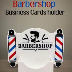 BARBERSHOP BUSINESS CARD HOLDER